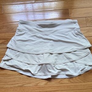 Athleta Girl White Swing Skort, Size M (8-10)